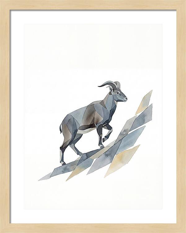 Bharal In Geometric Elegance