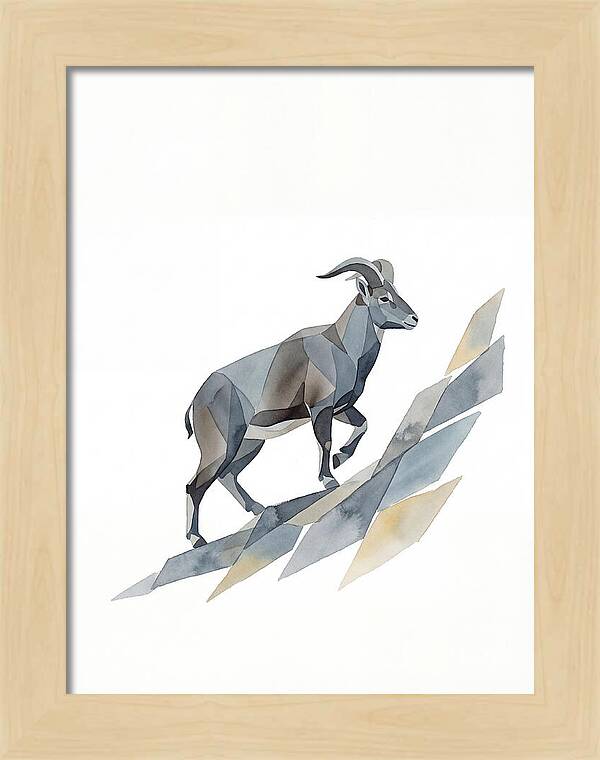 Bharal In Geometric Elegance