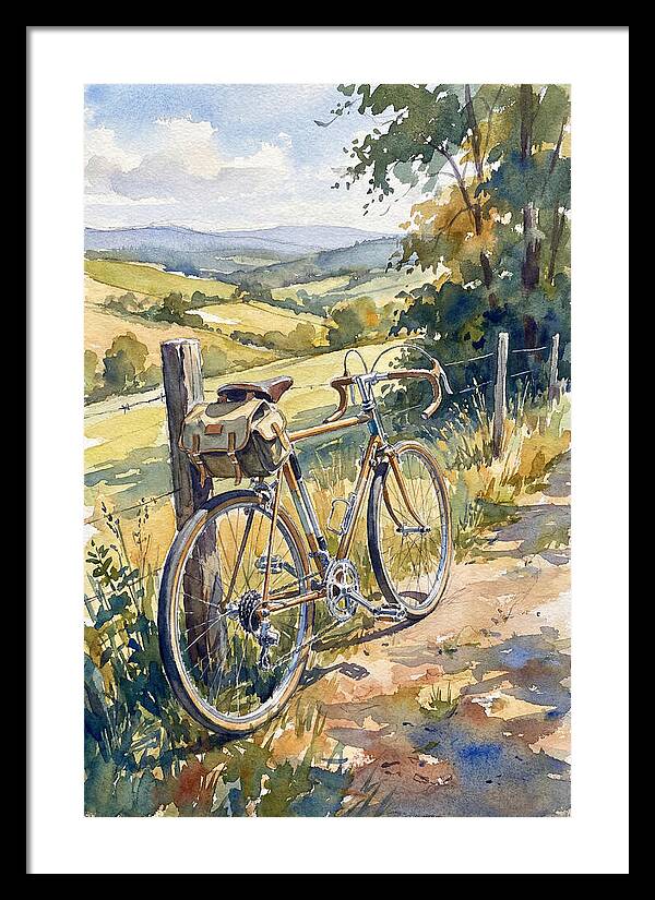Bicycle Against Scenic Landscape