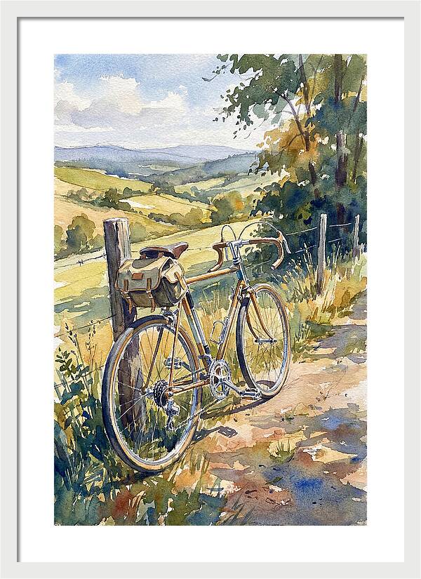 Bicycle Against Scenic Landscape