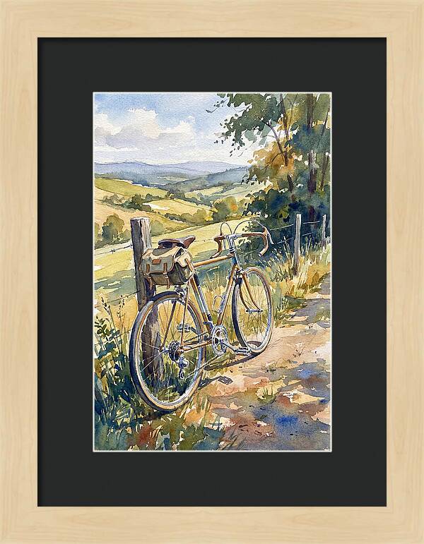 Bicycle Against Scenic Landscape