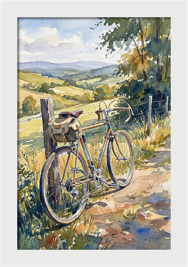 Bicycle Against Scenic Landscape