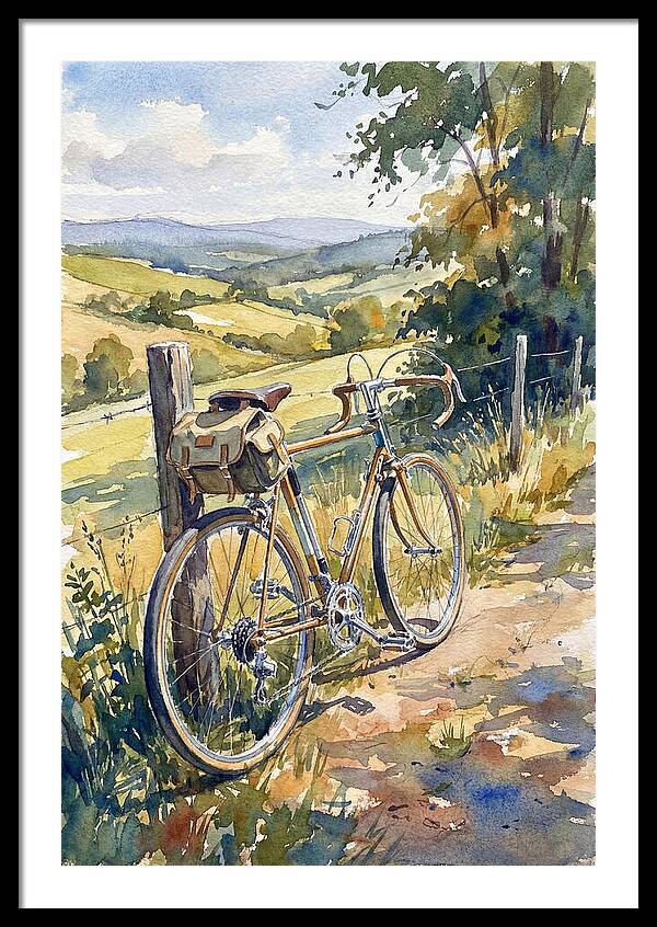 Bicycle Against Scenic Landscape