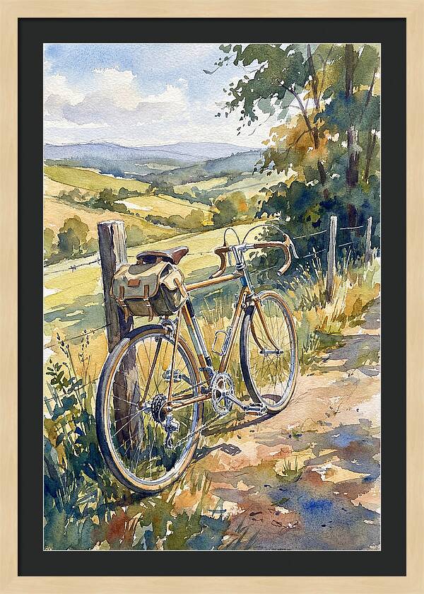 Bicycle Against Scenic Landscape