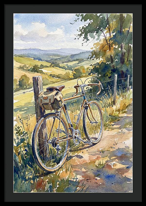 Bicycle Against Scenic Landscape