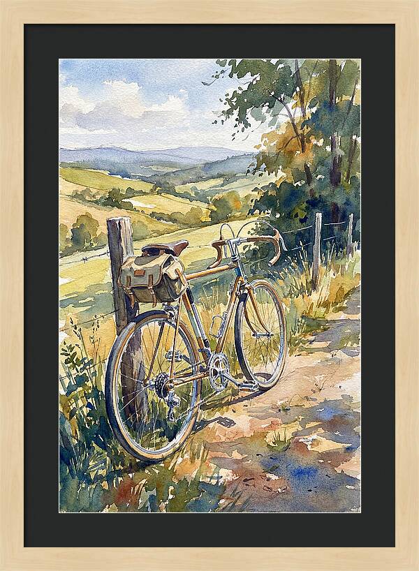 Bicycle Against Scenic Landscape