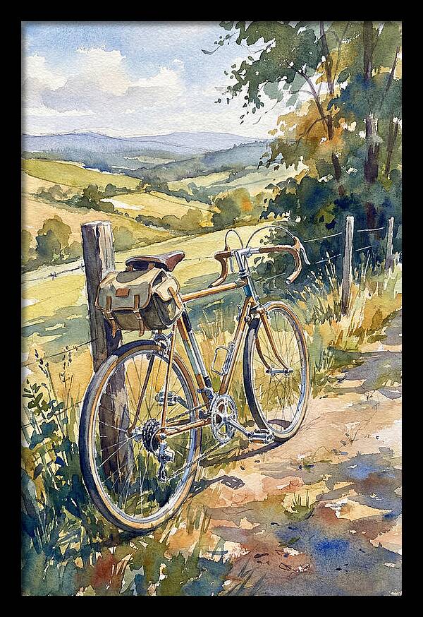 Bicycle Against Scenic Landscape