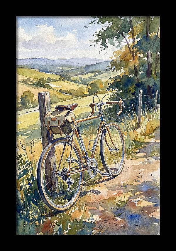 Bicycle Against Scenic Landscape