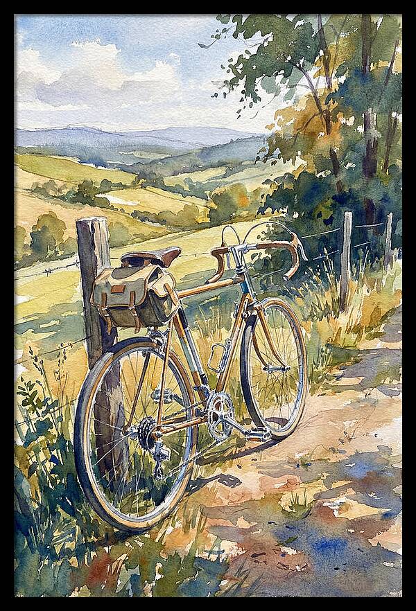 Bicycle Against Scenic Landscape