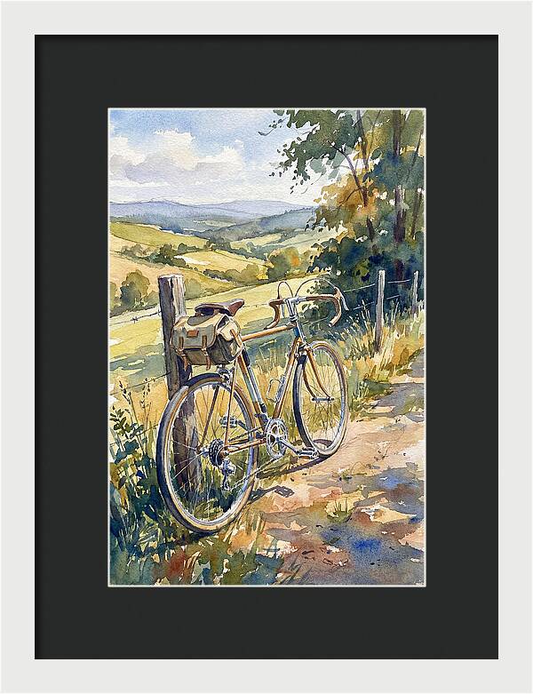 Bicycle Against Scenic Landscape