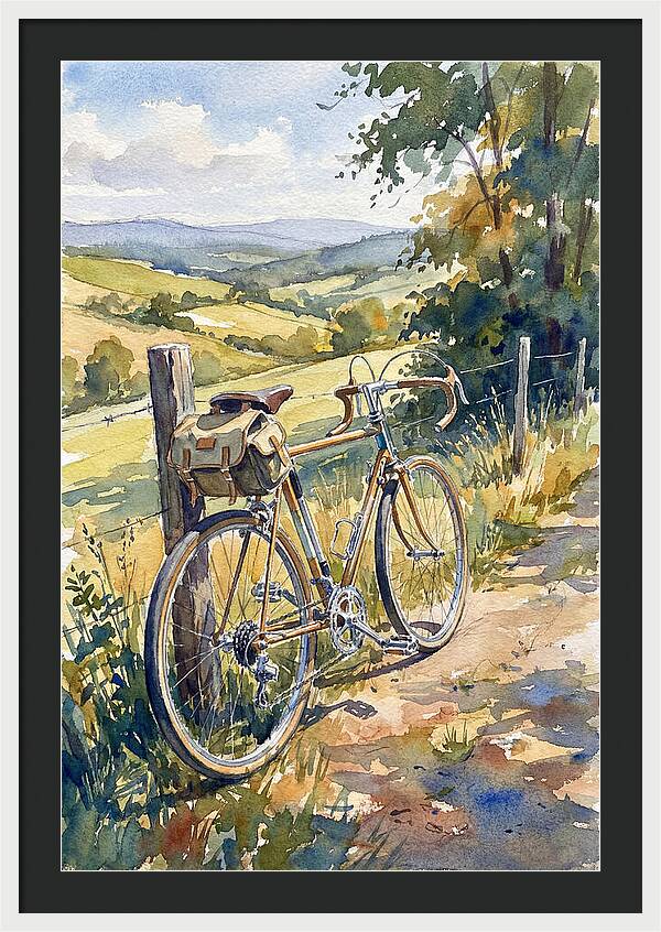 Bicycle Against Scenic Landscape