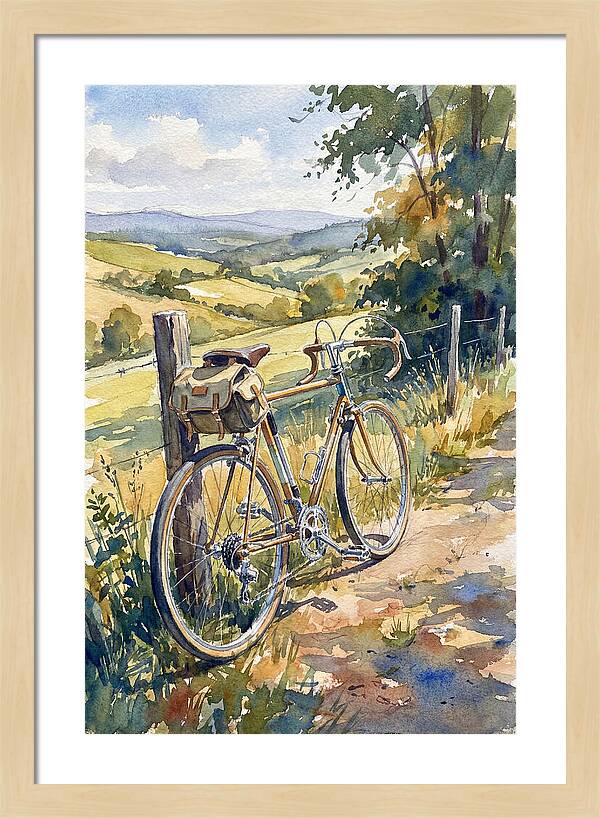 Bicycle Against Scenic Landscape