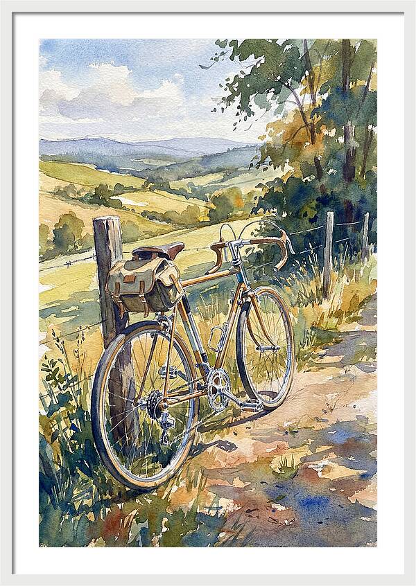 Bicycle Against Scenic Landscape