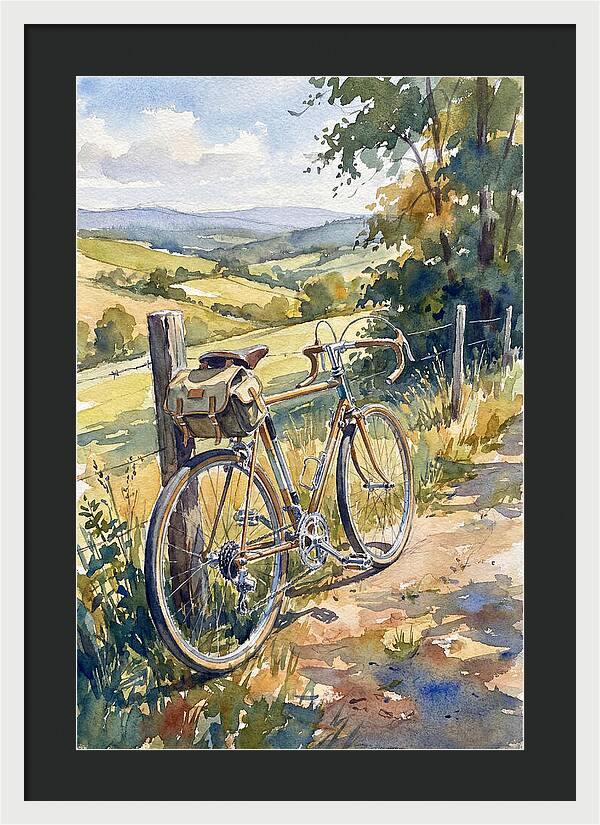 Bicycle Against Scenic Landscape