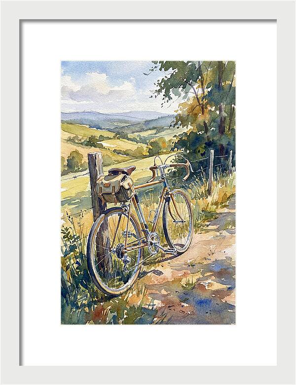 Bicycle Against Scenic Landscape