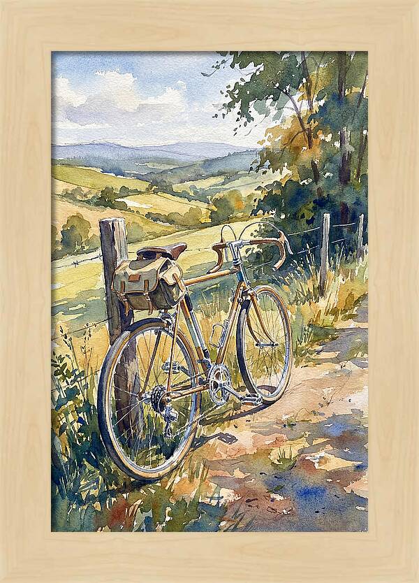 Bicycle Against Scenic Landscape