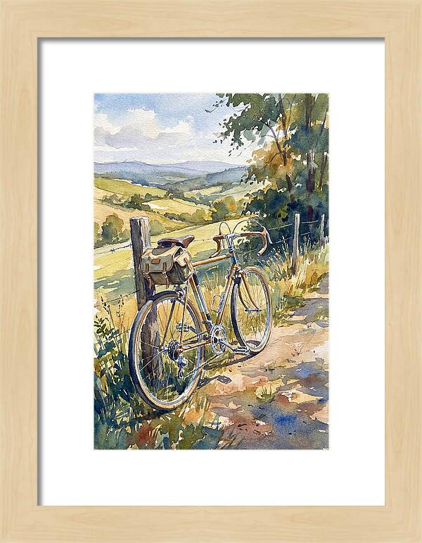 Bicycle Against Scenic Landscape