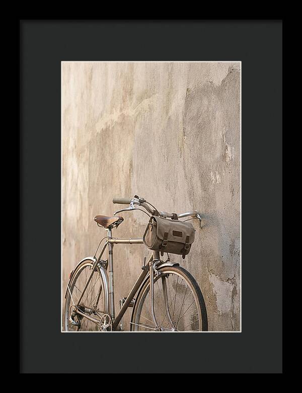 Bicycle Against Textured Wall