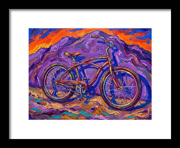 Bicycle Against Vibrant Landscape