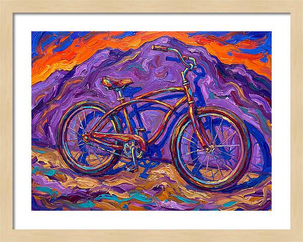 Bicycle Against Vibrant Landscape