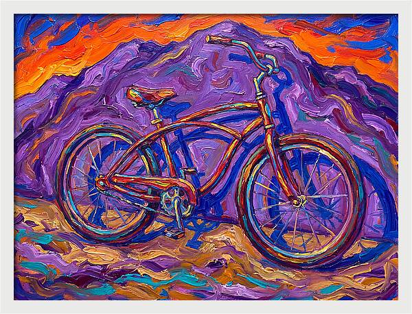 Bicycle Against Vibrant Landscape