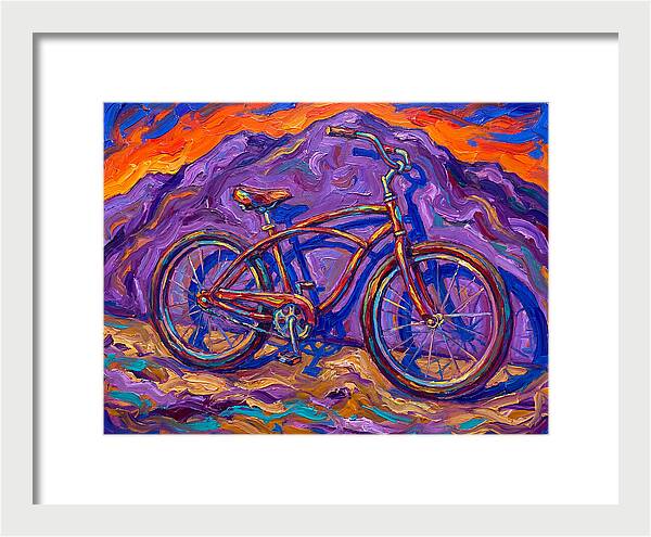 Bicycle Against Vibrant Landscape