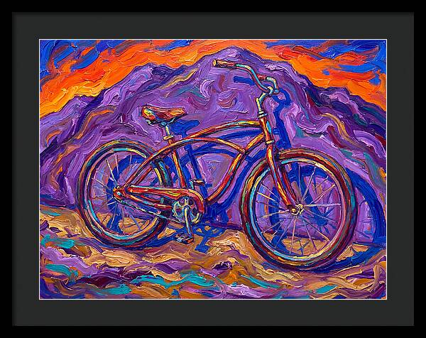 Bicycle Against Vibrant Landscape