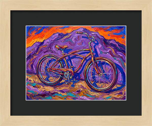 Bicycle Against Vibrant Landscape
