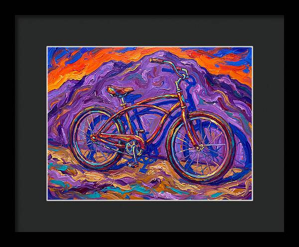 Bicycle Against Vibrant Landscape
