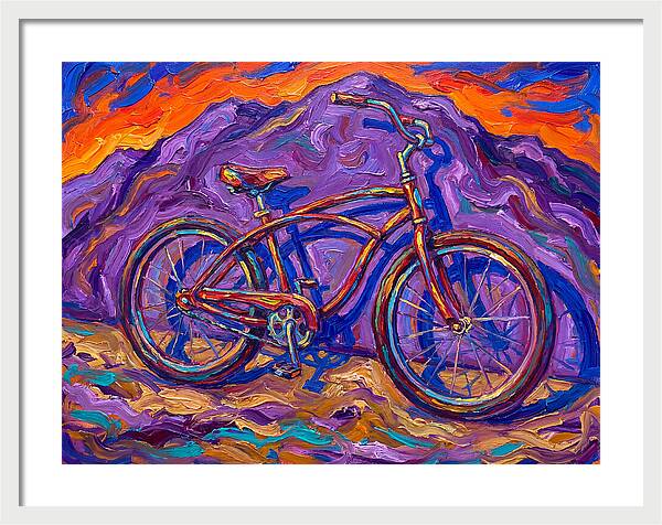 Bicycle Against Vibrant Landscape