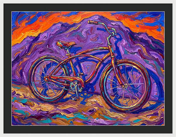 Bicycle Against Vibrant Landscape