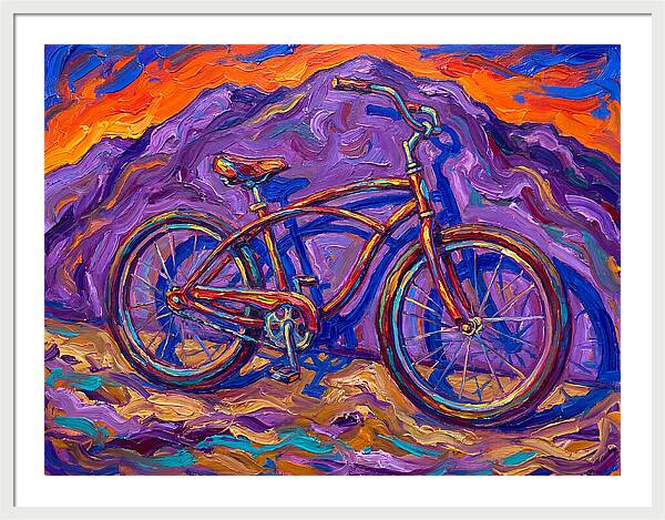 Bicycle Against Vibrant Landscape
