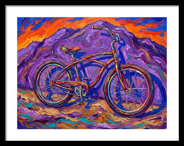 Bicycle Against Vibrant Landscape