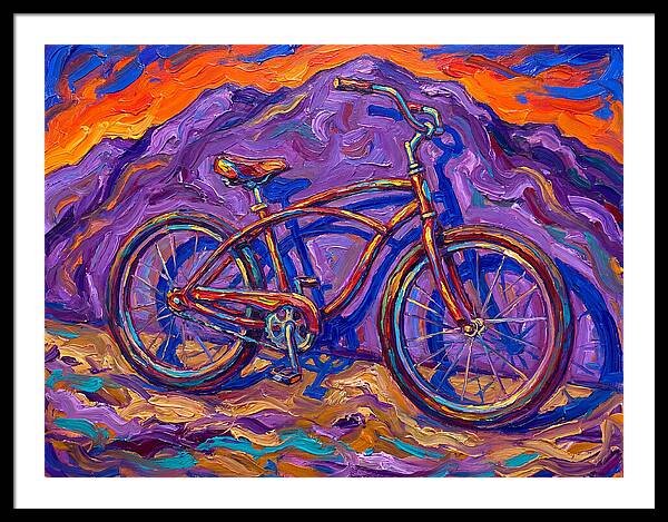 Bicycle Against Vibrant Landscape