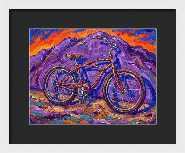 Bicycle Against Vibrant Landscape