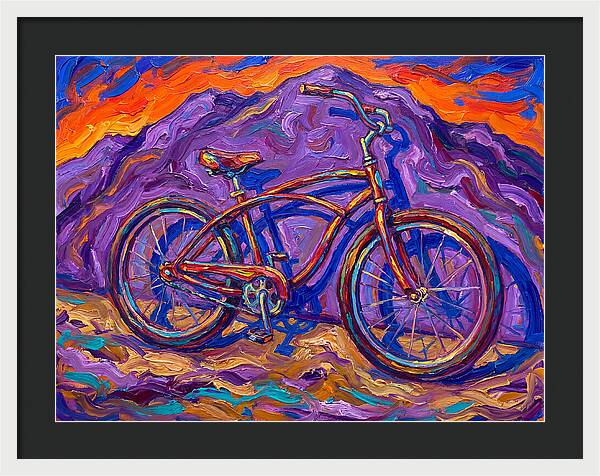 Bicycle Against Vibrant Landscape