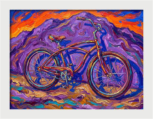 Bicycle Against Vibrant Landscape