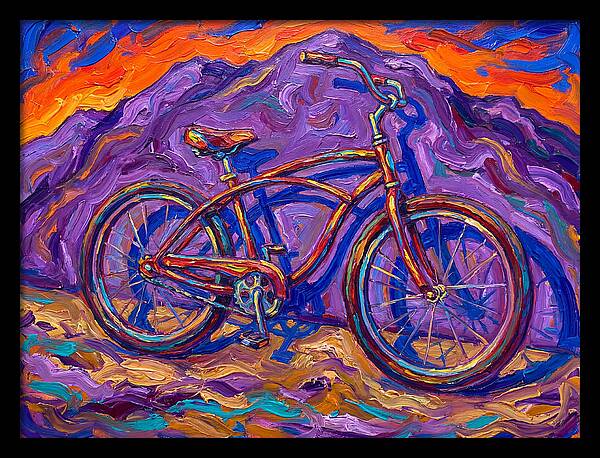 Bicycle Against Vibrant Landscape