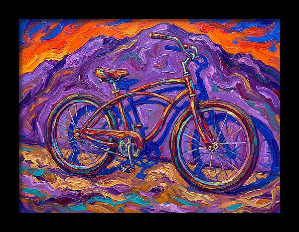 Bicycle Against Vibrant Landscape