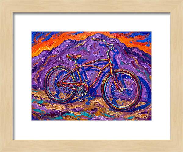 Bicycle Against Vibrant Landscape