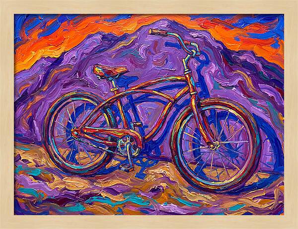 Bicycle Against Vibrant Landscape