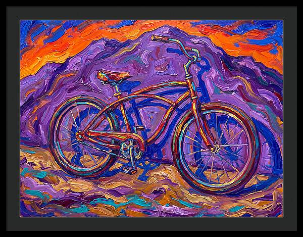 Bicycle Against Vibrant Landscape