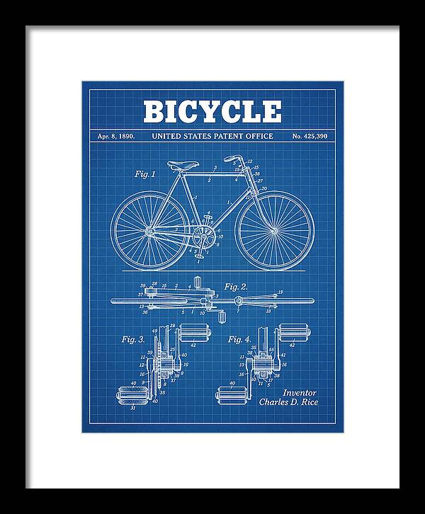 Bicycle Blueprint Patent Us425390a