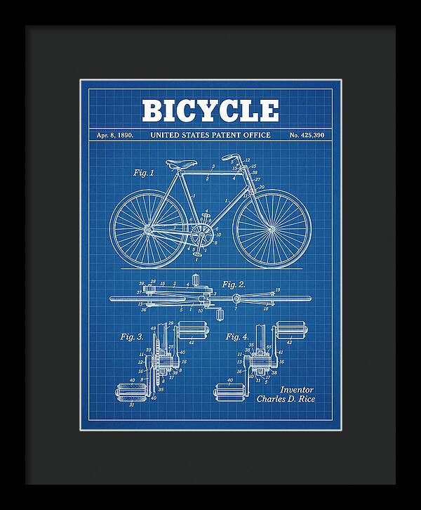 Bicycle Blueprint Patent Us425390a