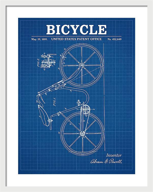 Bicycle Blueprint Patent Us452649a