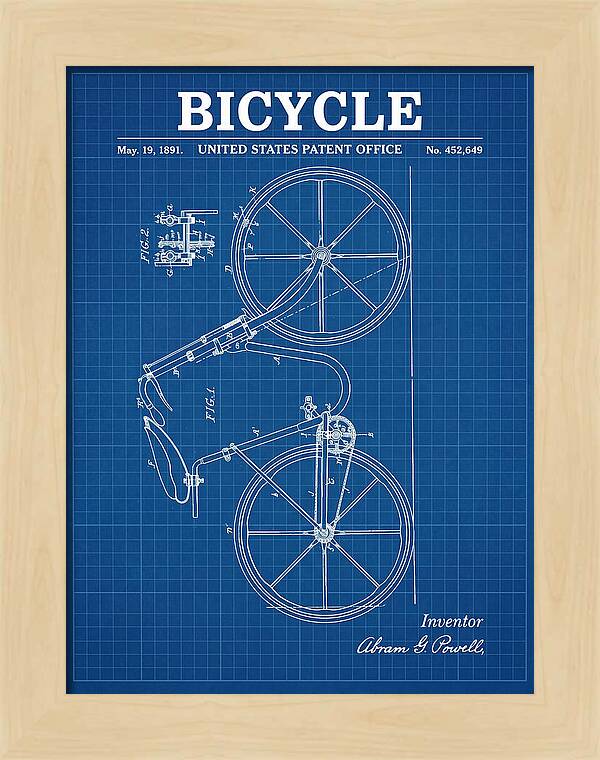 Bicycle Blueprint Patent Us452649a