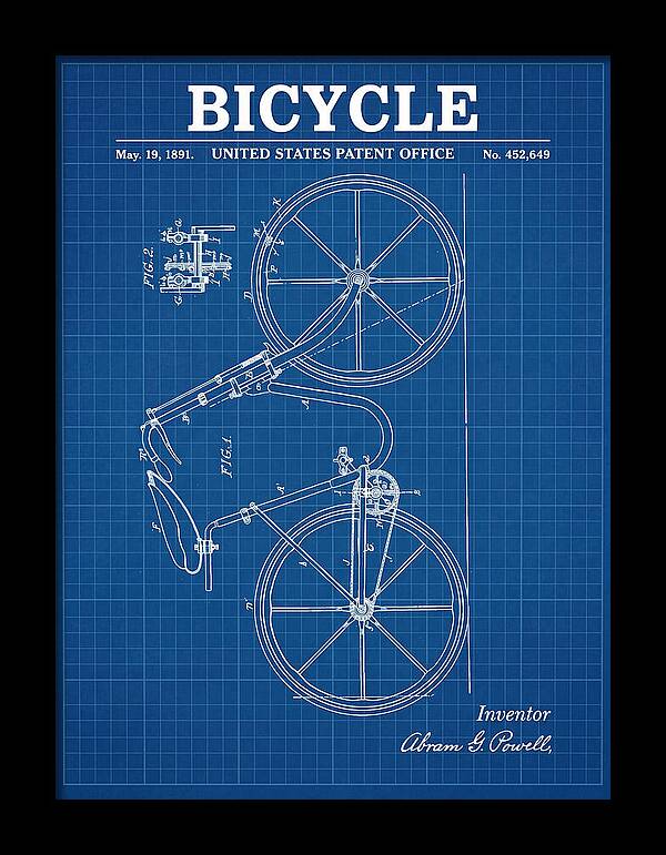 Bicycle Blueprint Patent Us452649a
