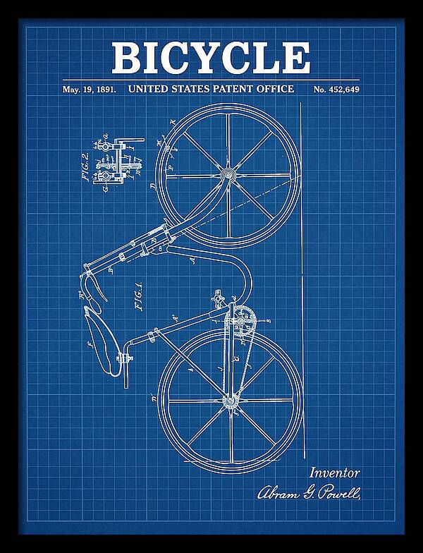 Bicycle Blueprint Patent Us452649a