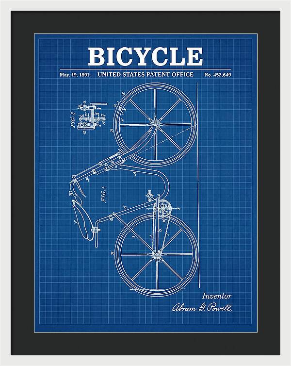 Bicycle Blueprint Patent Us452649a