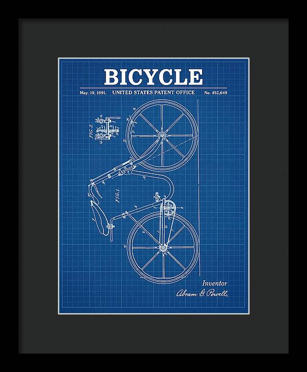 Bicycle Blueprint Patent Us452649a